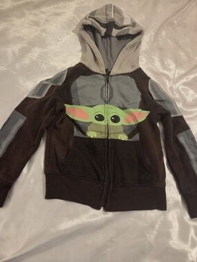 Baby Yoda / Grogu Zip-Up Hoodie (Star Wars) XS(4)